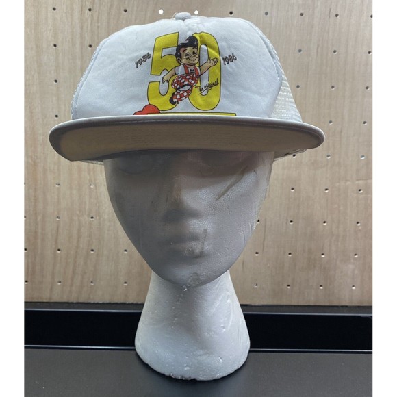 Big Boy Forever 50th Anniversary Vintage Snap Back Trucker Mesh Rope Bill Hat - Picture 1 of 12